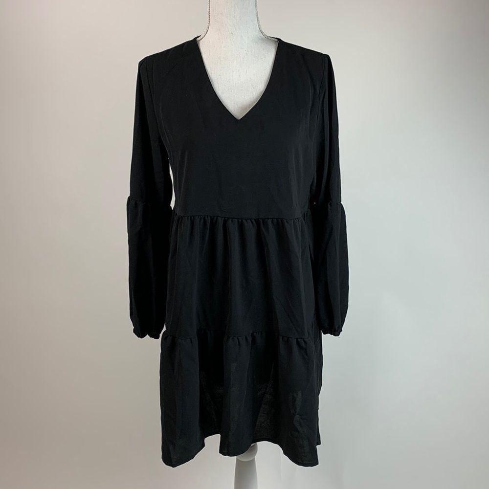 Black Ruffled Dress